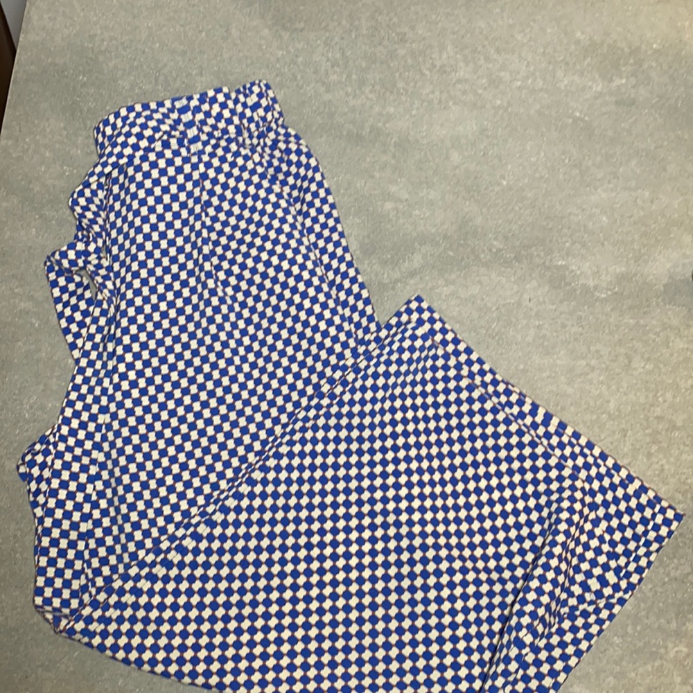 Zara printed wide leg pants